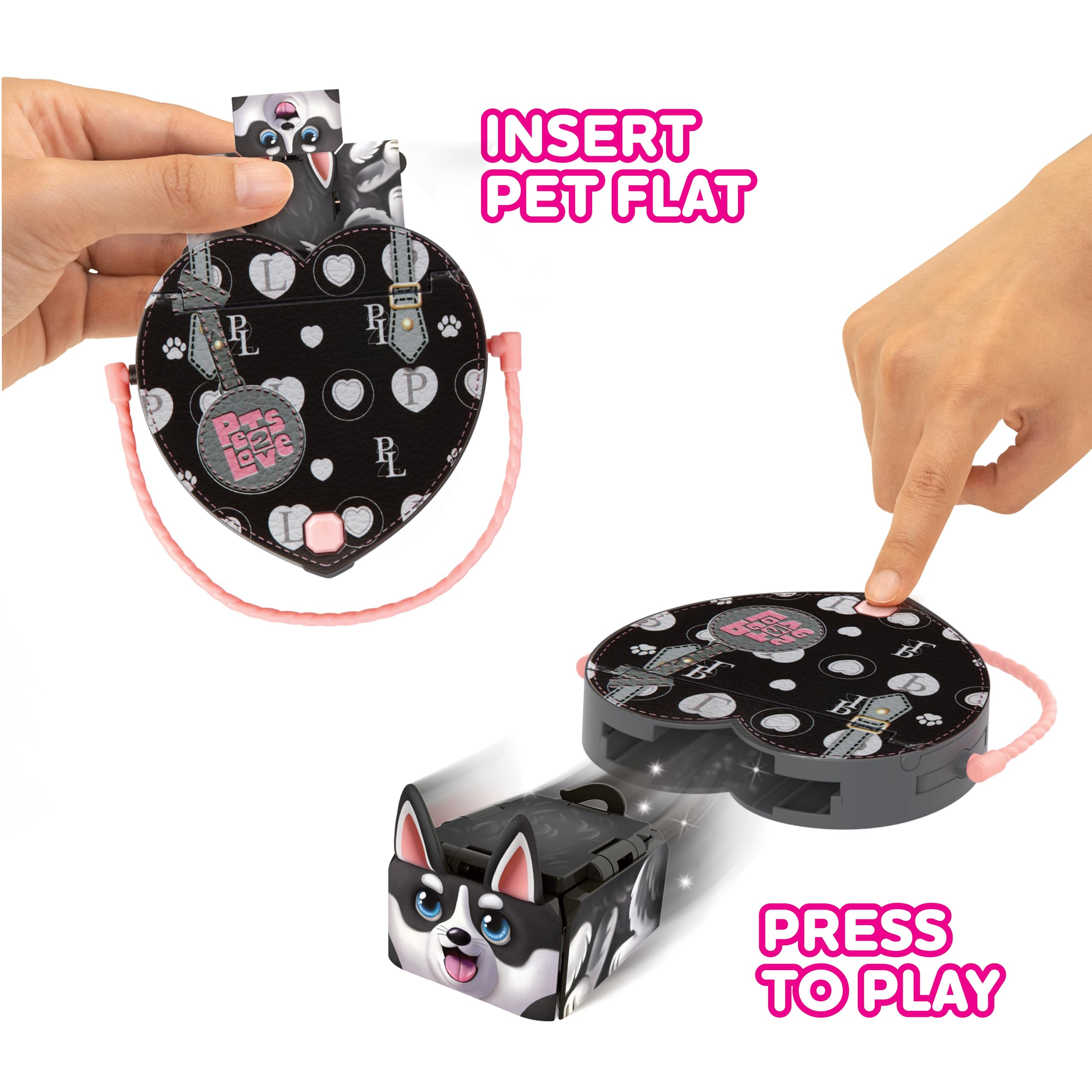 Amazon.com: Pets 2 Love Louie the Dog Toy Pet with Heart-Shaped